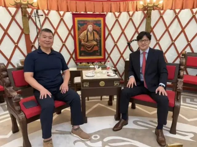 Representatives of SPDI and CCPAIIA Visit the Embassy of Mongolia in China for Discussions on China-Mongolia Cooperation